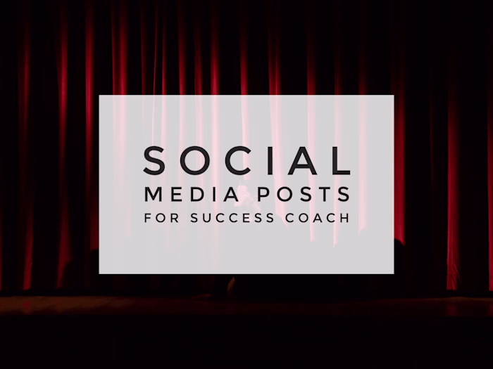 🔥Social Media Posts For Success Coach