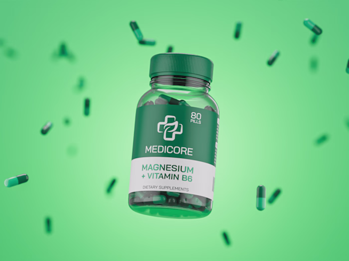 MEDICORE Vitamin Tablets | 
3D Product Visualization