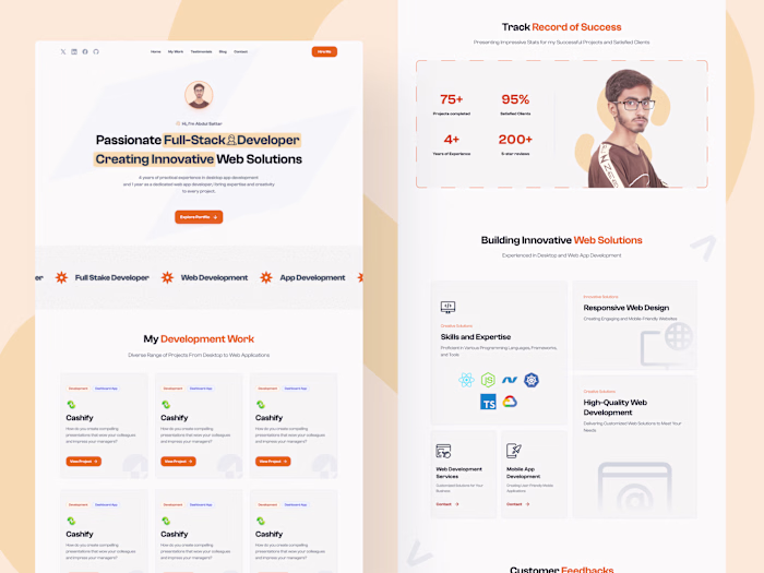 Portfolio Website Design - Full Stack Developer