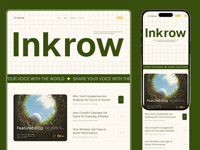 Responsive Landing page for a blog site. Did I cook it?