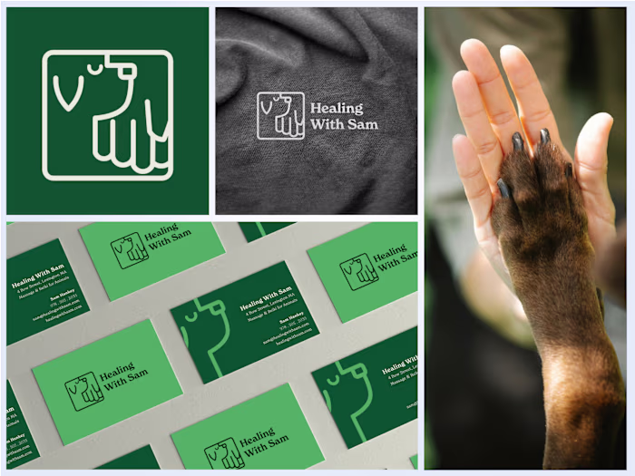 Healing With Sam - Logo Design & Visual Design