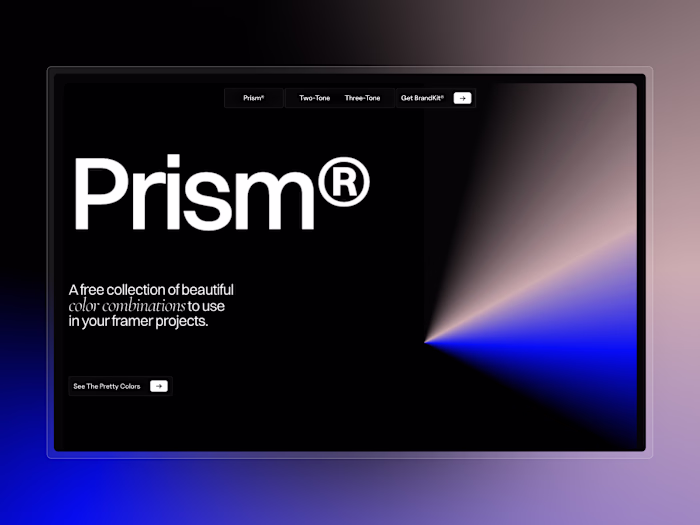 Prism Free Framer Template