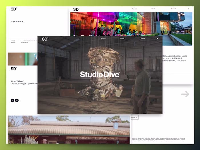 Studio Dive Website Framer Dev