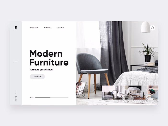 Modern Furniture 🛋️ - Website Concept
