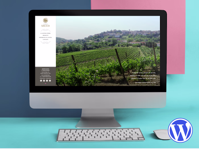 Cantina Sacco - WordPress Website
