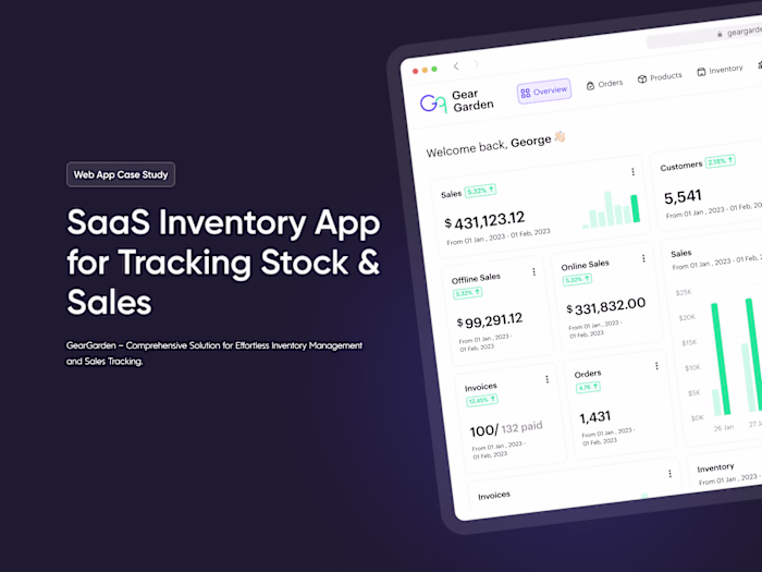 SaaS Inventory App for Tracking Stock & Sales on Behance