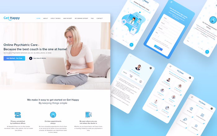 Get Happy | Web | Mobile App Design on Behance