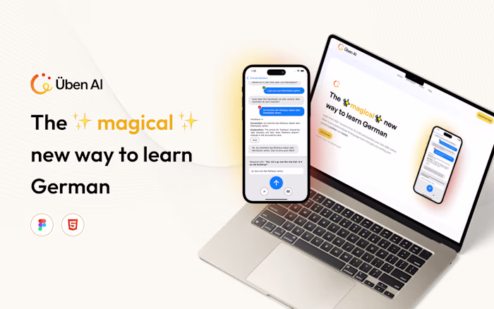Uben AI: A Feature-Focused Showcase for AI Mobile App