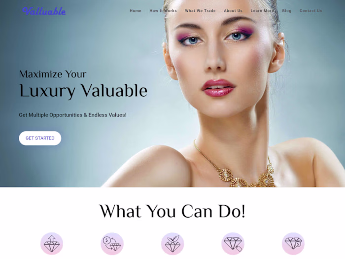 Valluable | Jewelry WordPress Website with Elementor