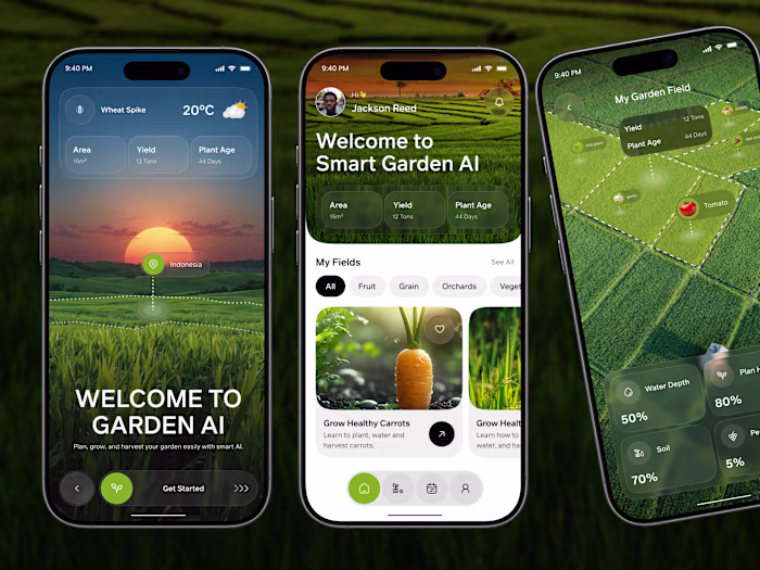 Agriculture Mobile App UI –