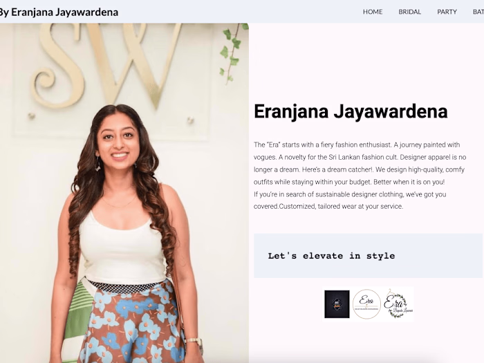 Era by Eranjana Jayawardena - Portfolio website