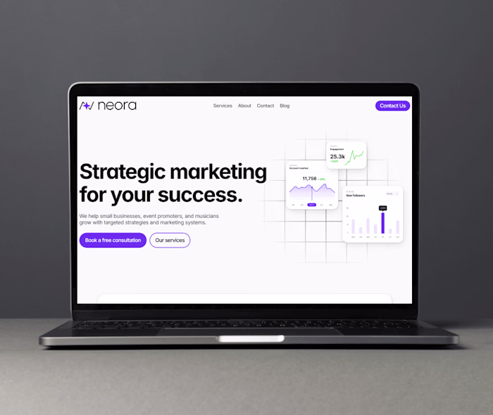 Brand Design and Landing Page for Neora