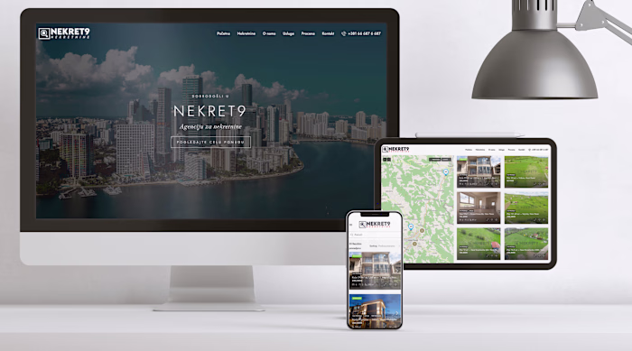 Nekret9 - Real Estate Agency Website