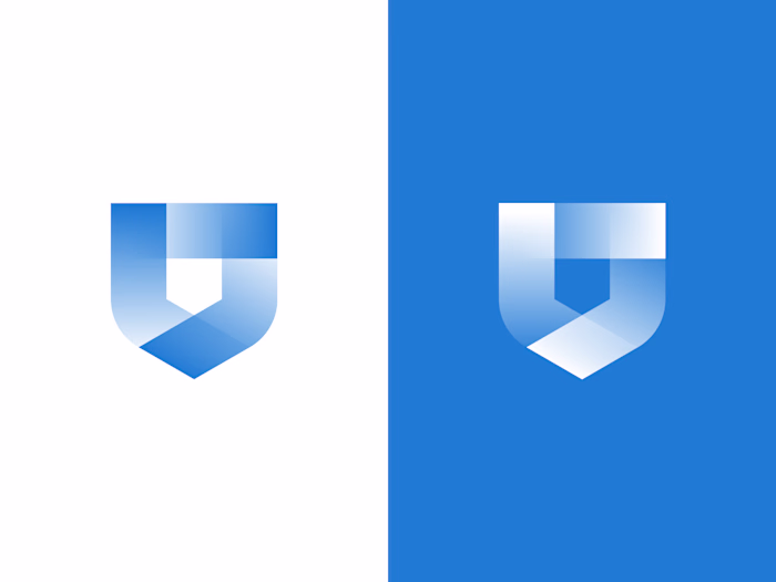 Abstract Shield Logo - Minimalist and Dynamic Design // For Sale