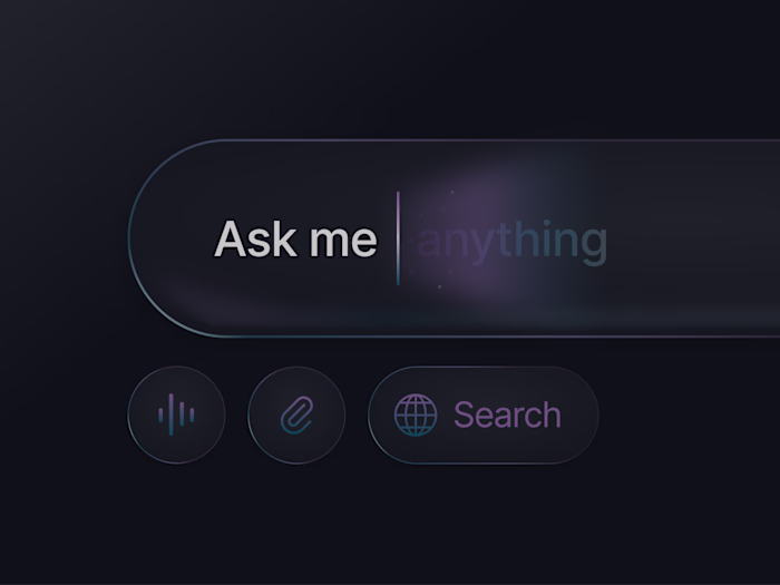 Experimenting with dark mode on a AI prompt box. What do you...