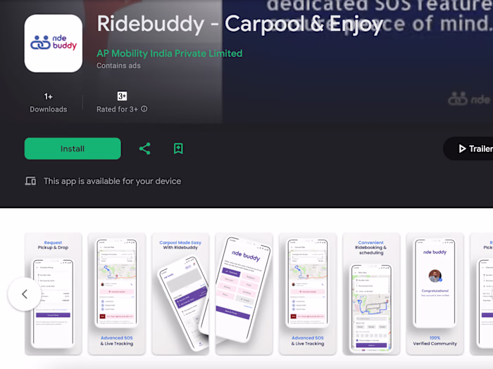 RideBuddy - Car Pooling App