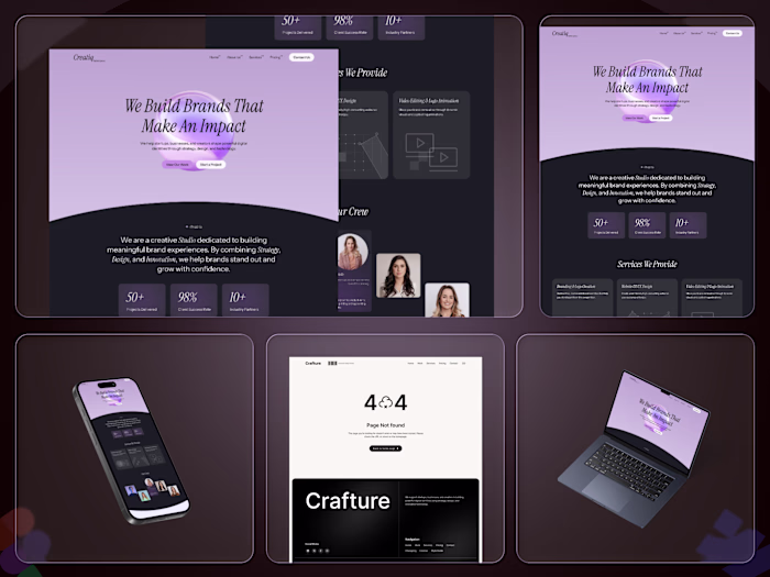 Creatiq UI/UX Design & Webflow Development for Digital Agency