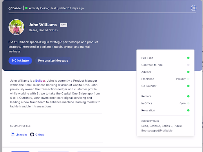 On Deck's Talent Marketplace