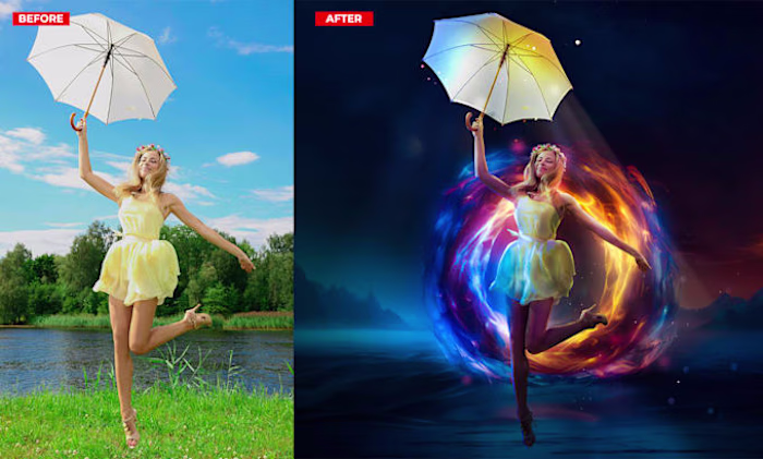 I will do realistic photo editing and manipulation compositing …