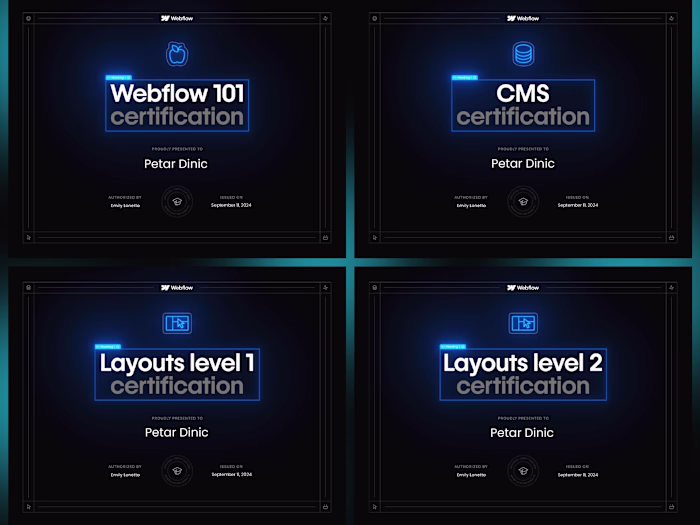 Certified Webflow Expert