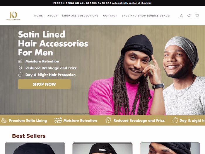 Kings Crowning Store Redesign Using Replo