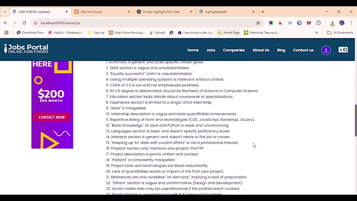 Integrated AI for Candidate CV Analyze, included : Laravel 11, …