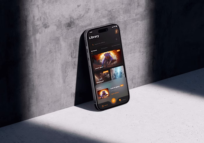 Production - Ready 3D Assets And Video Effects Mobile App