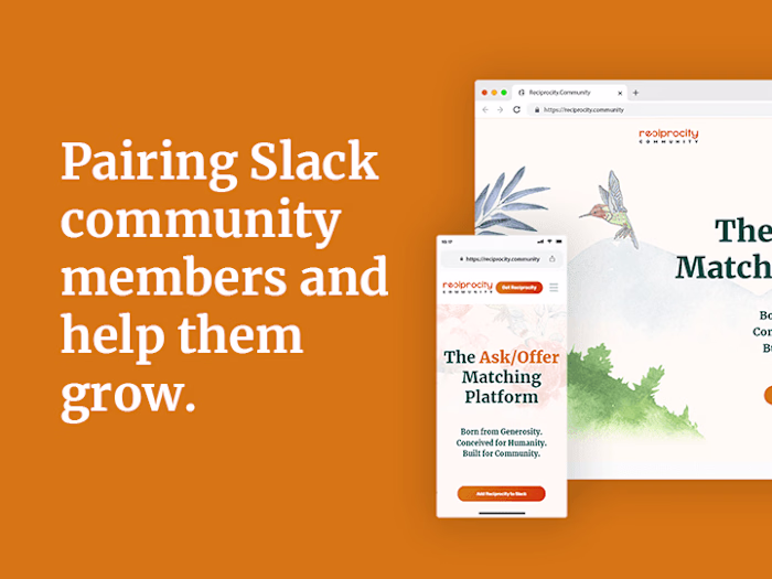 Reciprocity Community - Rebranding, Product design, Website 