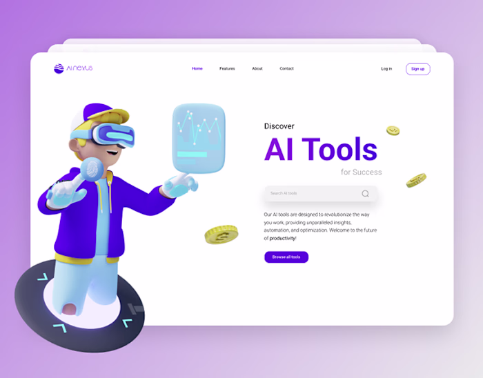 AI Tools Website Design 