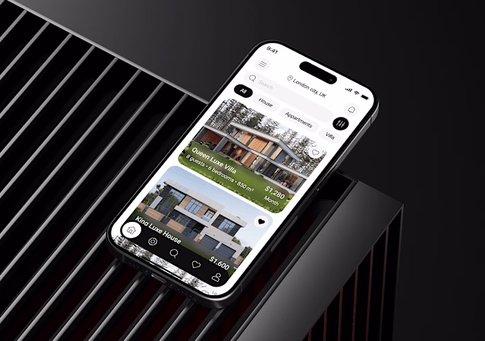 Premium Real Estate App - UI/UX Design & Mobile Development