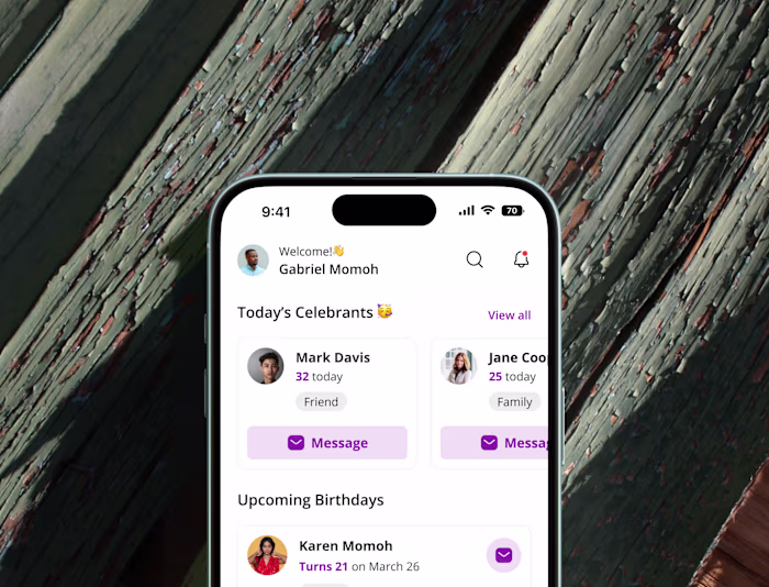 Birthyay - Birthday Tracker App