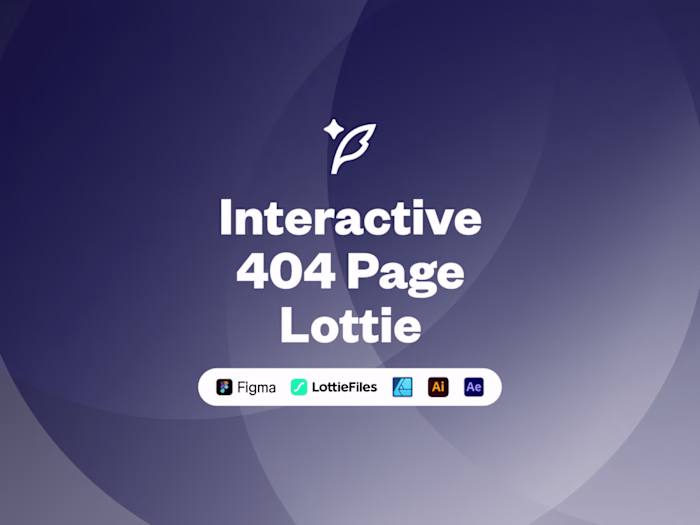 Interactive 404 Page Lottie