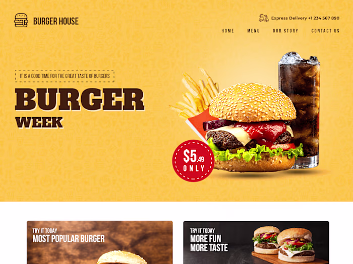 Burger-Website Design