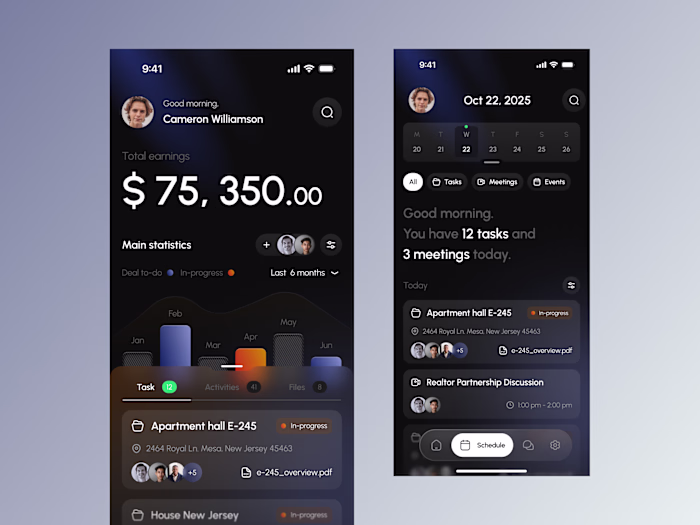 Hi, here’s the new Havenly mobile app design 📱 A realtor-fo...