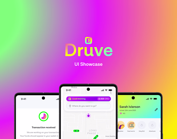 Druve: Decentralized ride-sharing app with in-app tokens.