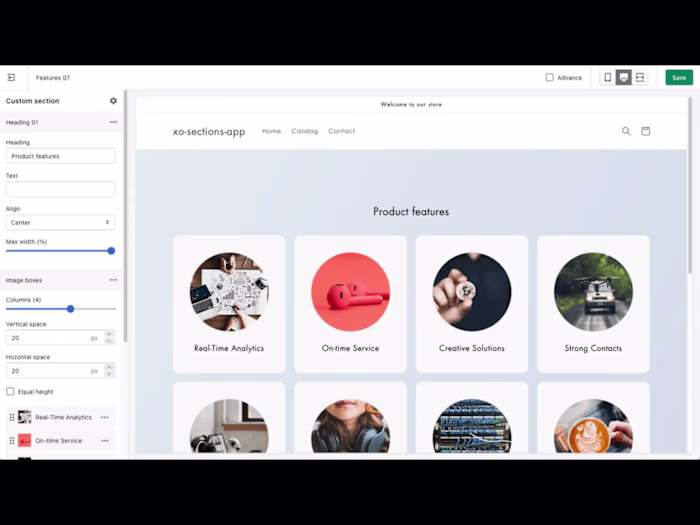 Shopify Custom Section Design
