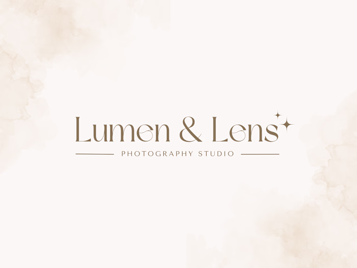Lumen & Lens: Logo Design Developed a refined logo for a bou...