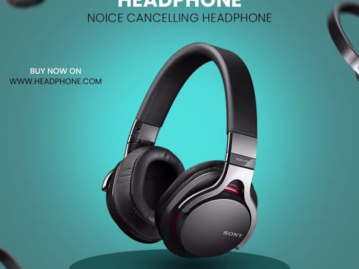Wireless Headphone – Social Media Ad Design