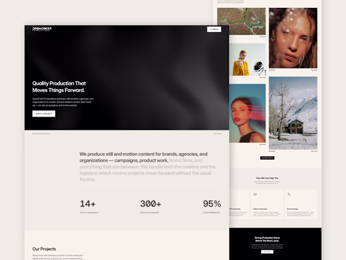 Built a website for a