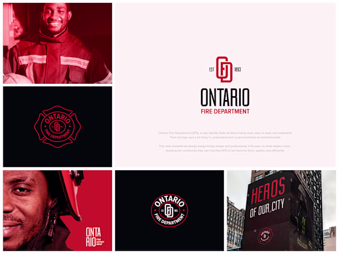Revamped Brand Identity for Ontario Fire Department