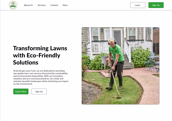 EcoScape Lawn Care **MOCK PROJECT**