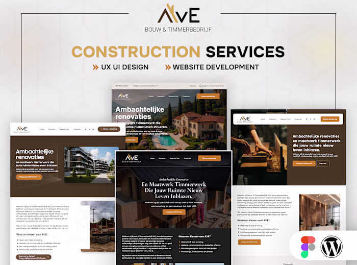 Construction Services Website Design and Development