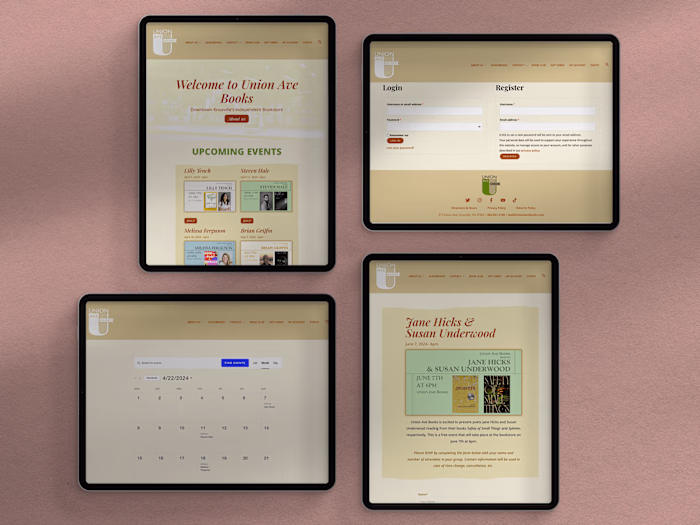 Union Ave Books Site Redesign