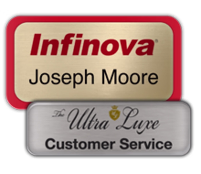 Name Tag and Signage Design for Name Tag Country