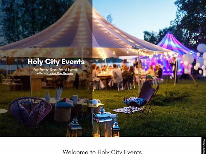 WordPress Website Design for Holy City Events