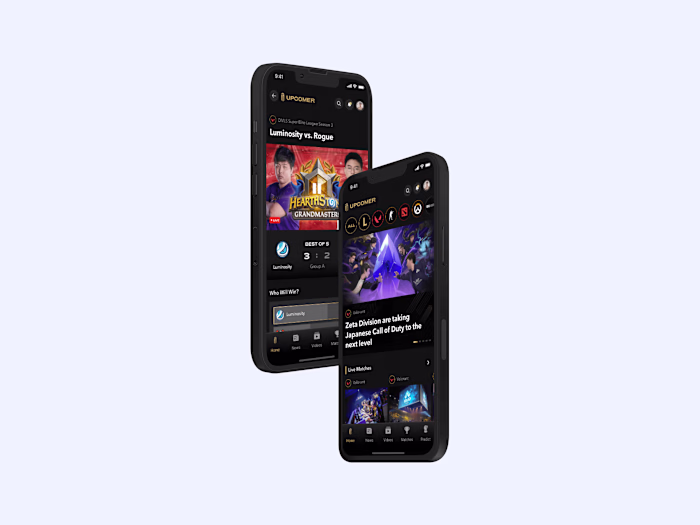 eSports Platform & Mobile Redesign