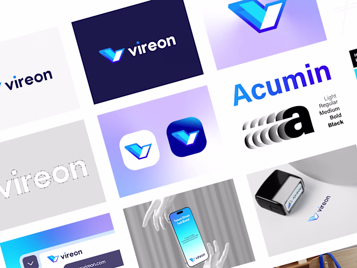 Modern Futuristic Technology Brand Identity