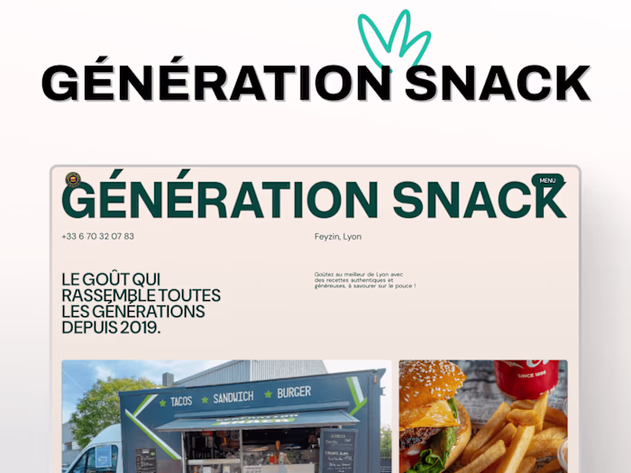 🍔 Génération Snack - Website