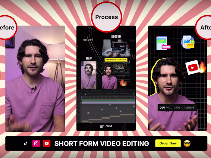 I will edit short form content for youtube shorts,instagram reel