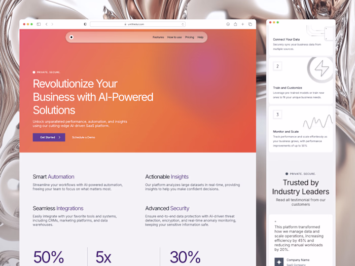 Cognize - SaaS & AI-Driven Platforms Webpage 